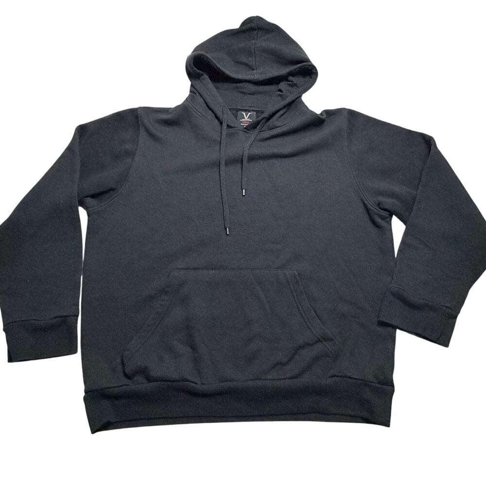 VERDE Men's classic Hoodie Sweater Black Size Medium